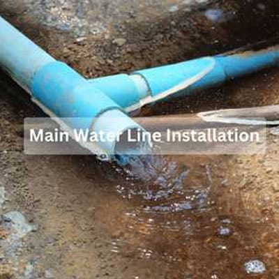 Damaged Water Line Repair & Installation