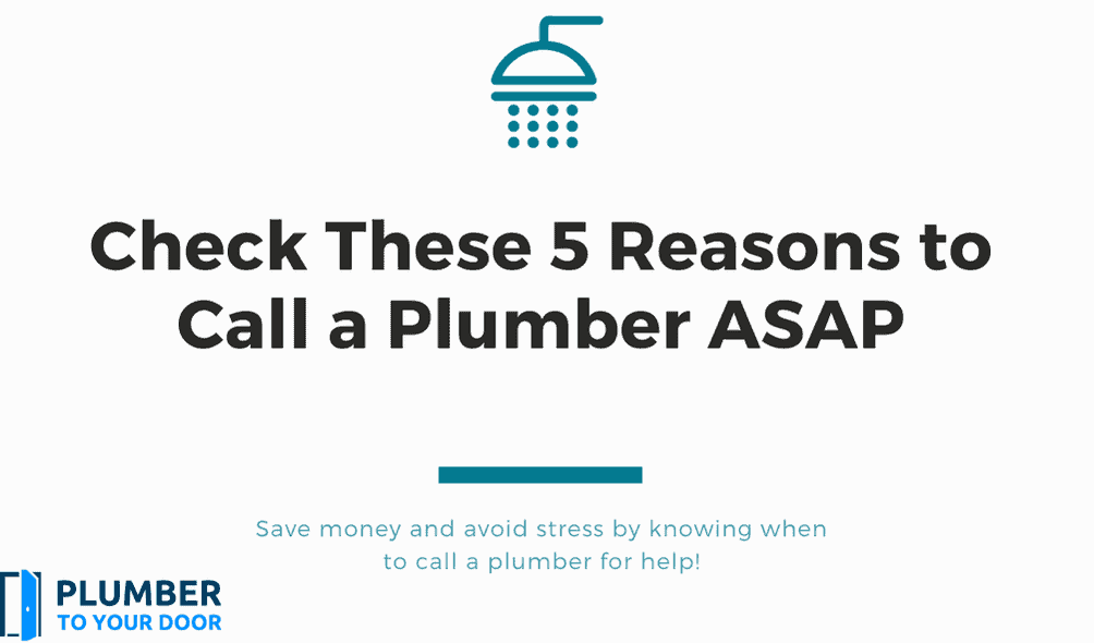 Check These 5 Reasons to Call a Plumber