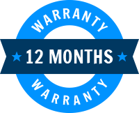 12-month warranty on all plumbing repairs and installations