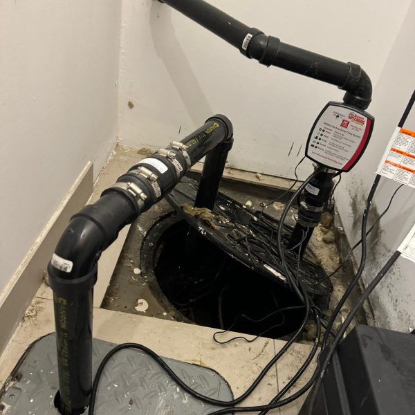 sump pump installation